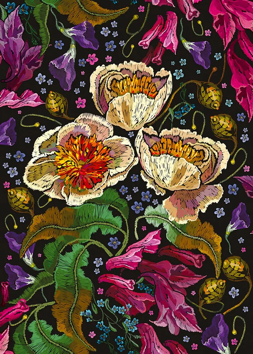 Geronimo Games Interdruk Flowers No. 4 Puzzel 1000 Stuks