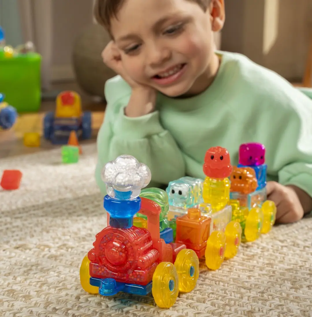 Goliath Jelly Blox Squishy Train Set - Bouwset 28 Stuks - 7 Figuren
