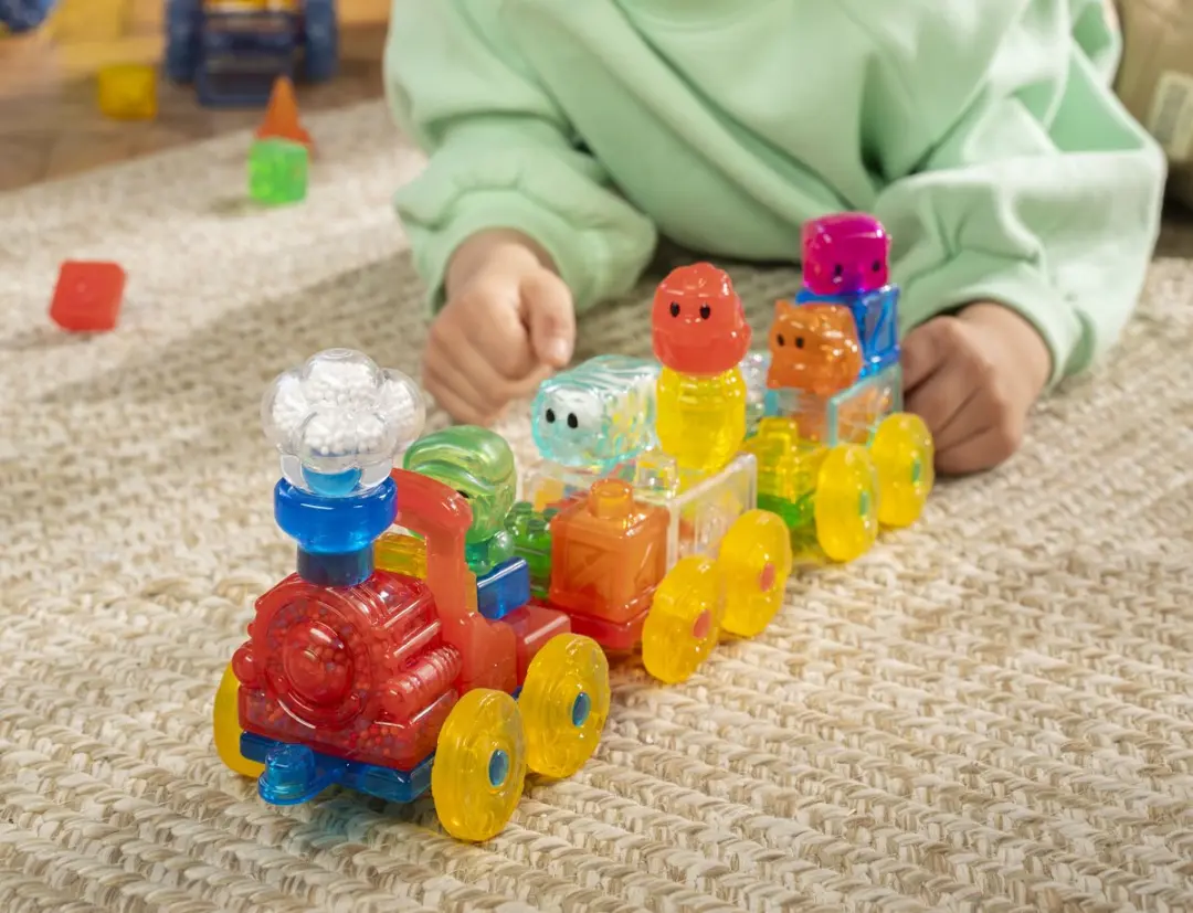 Goliath Jelly Blox Squishy Train Set - Bouwset 28 Stuks - 7 Figuren