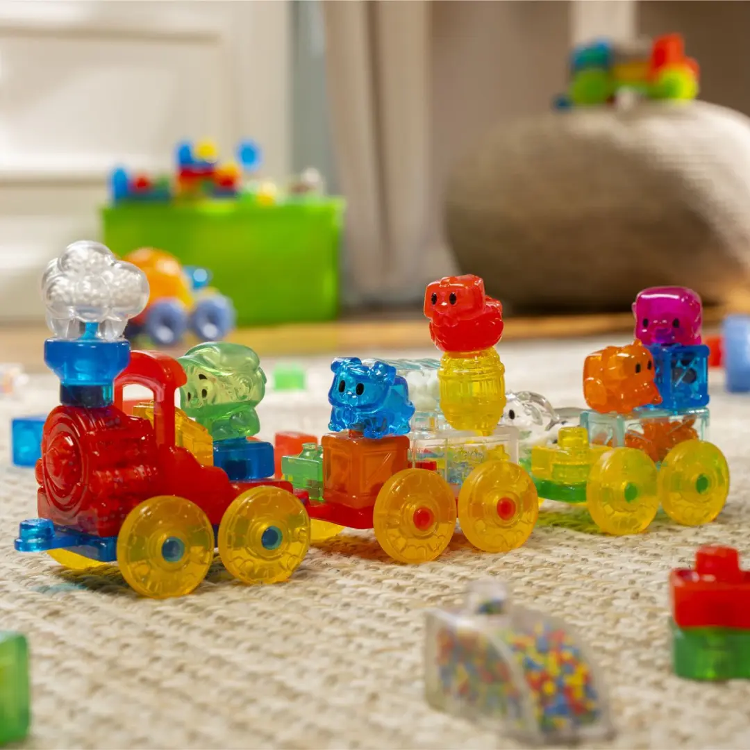 Goliath Jelly Blox Squishy Train Set - Bouwset 28 Stuks - 7 Figuren