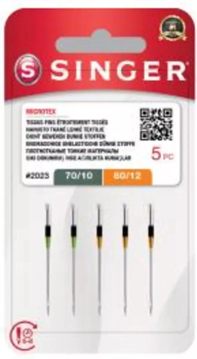 Singer Microtex MIX 70/80 Naalden - 5 Stuks