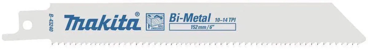 Makita B-43240 Reciprozaagblad - 132mm - Metaal/Hout/Plastic/Aluminium