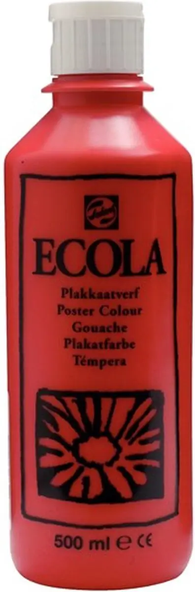 Talens Ecola Plakkaatverf 500ml - Scharlakenrood