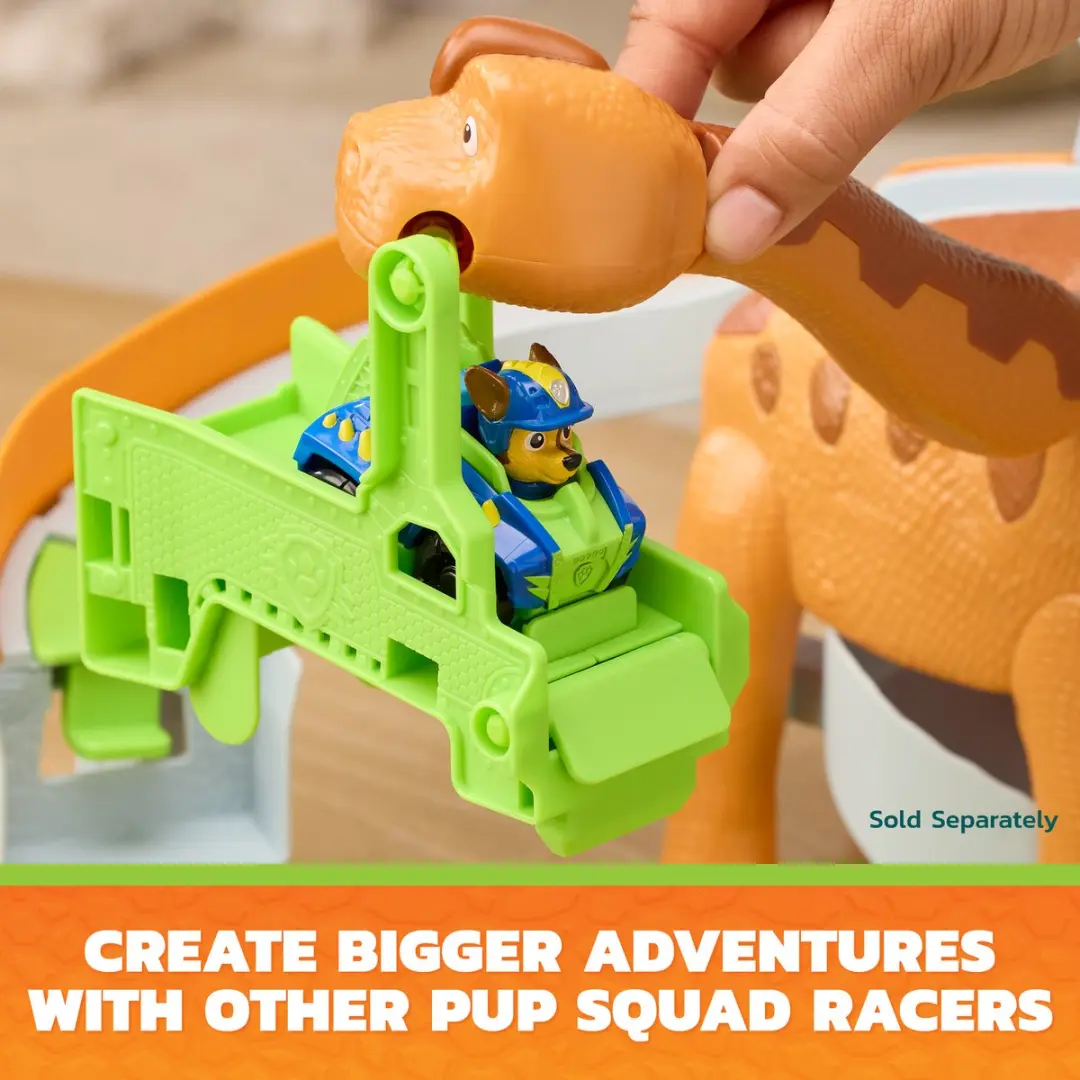 PAW Patrol Dino Film Lift & Race Speelset - 25,4cm Brachiosaurus - Multicolor