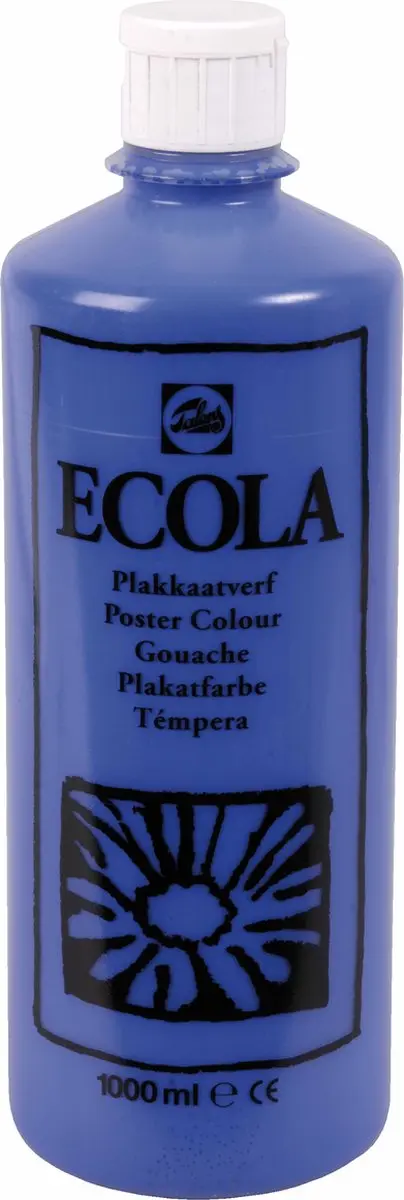Talens Ecola Plakkaatverf Donkerblauw 1000ml
