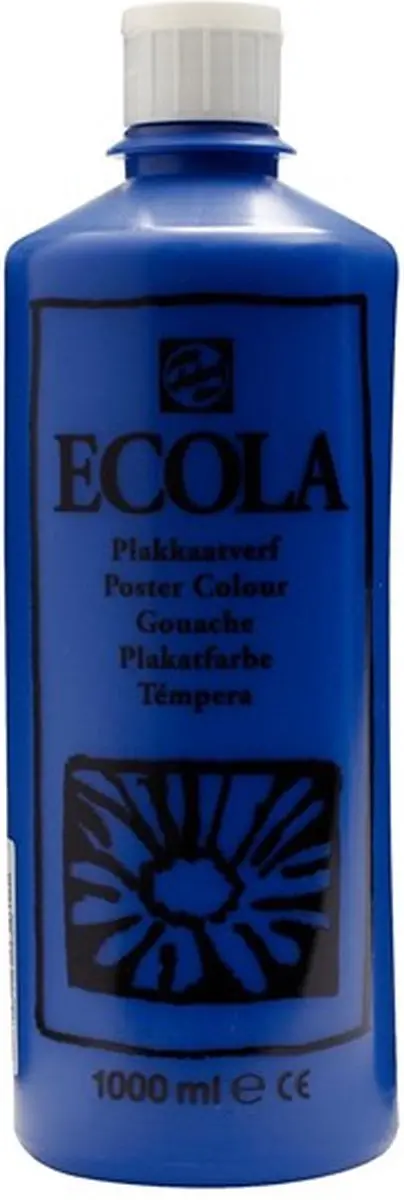 Talens Ecola Plakkaatverf Donkerblauw 1000ml