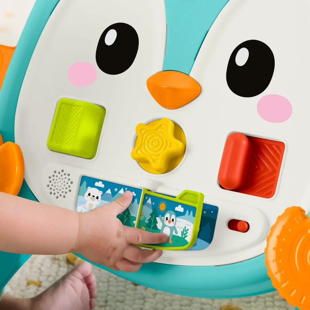 Fisher-Price 2-in-1 Muzikale Pinguïn Loopwagentje - Meerkleurig