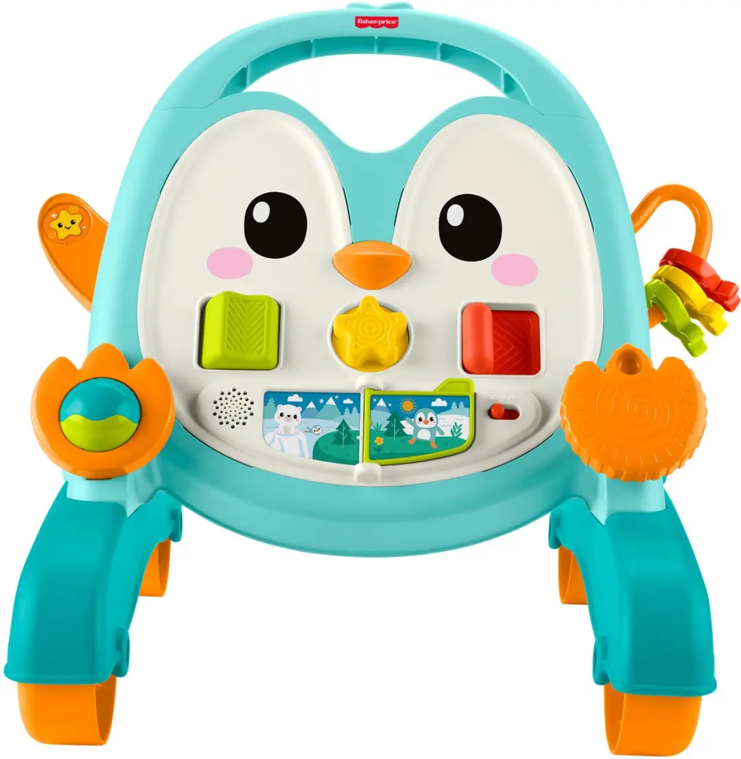 Fisher-Price 2-in-1 Muzikale Pinguïn Loopwagentje - Meerkleurig
