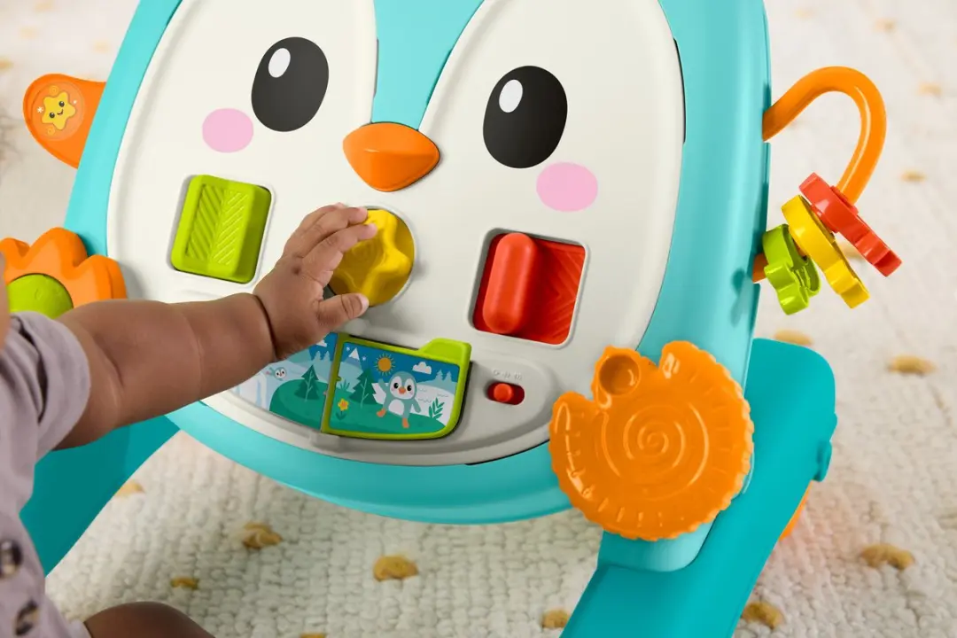Fisher-Price 2-in-1 Muzikale Pinguïn Loopwagentje - Meerkleurig