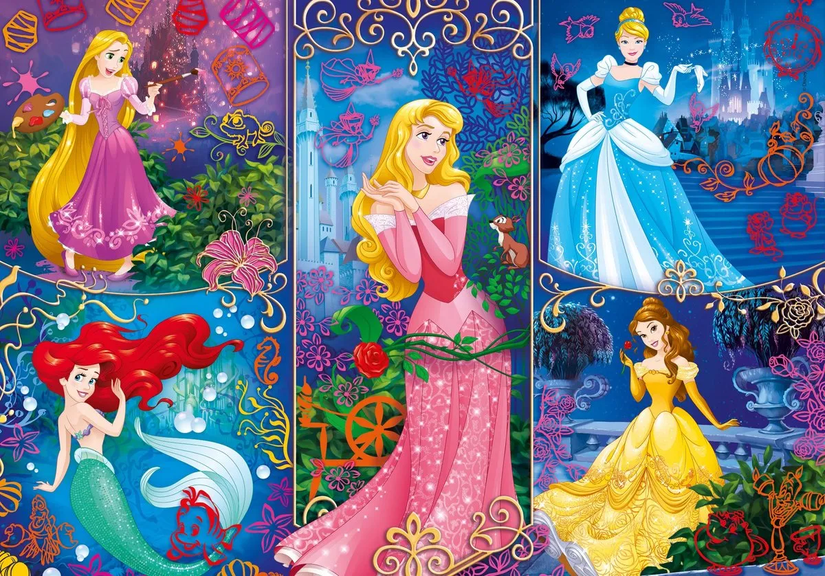 Clementoni Disney Princess 3D Puzzel 104 Stuks - Multicolor