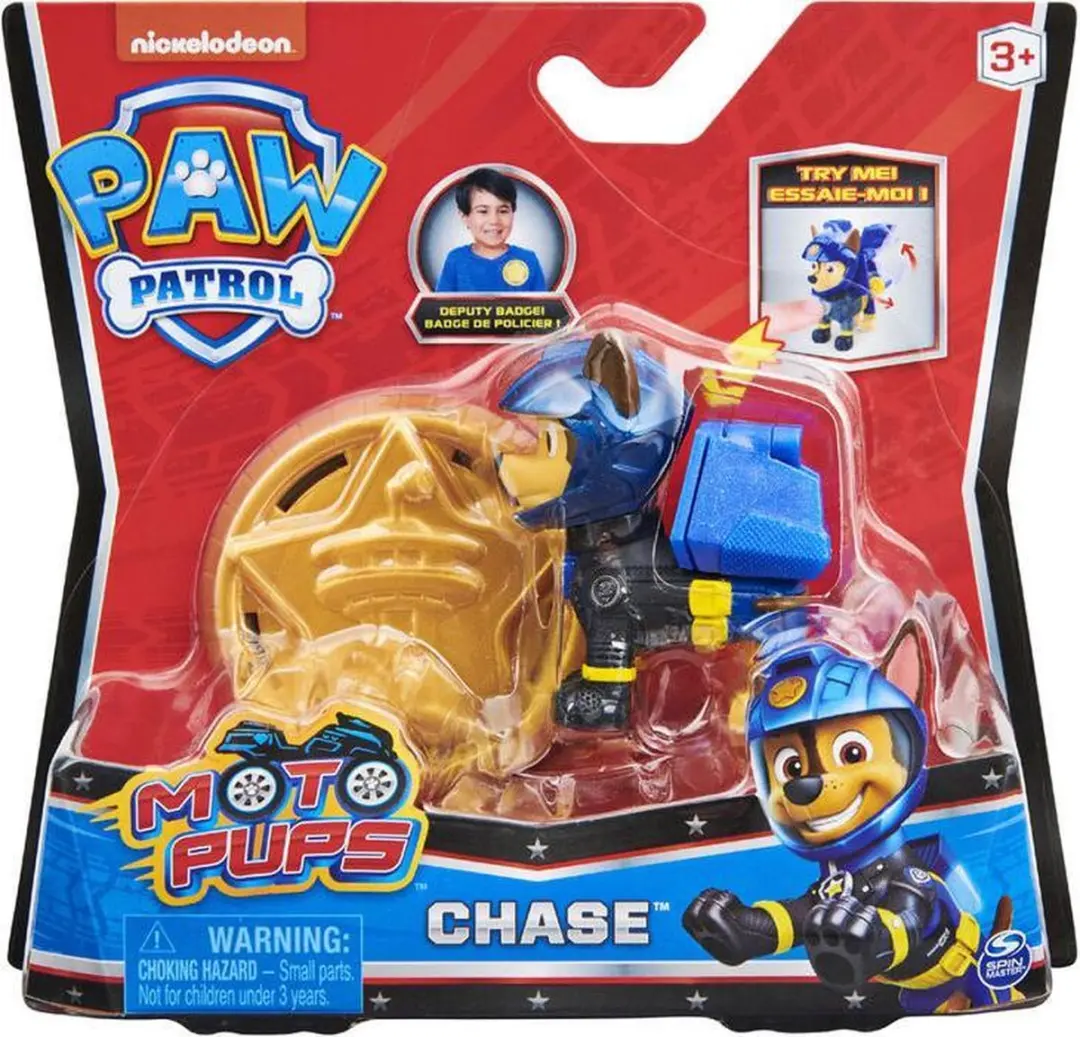 PAW Patrol Chase Verzamelfiguur - Politie Badge - Blauw
