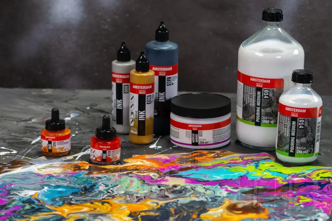 Amsterdam Acrylic Ink Titaanwit 250ml