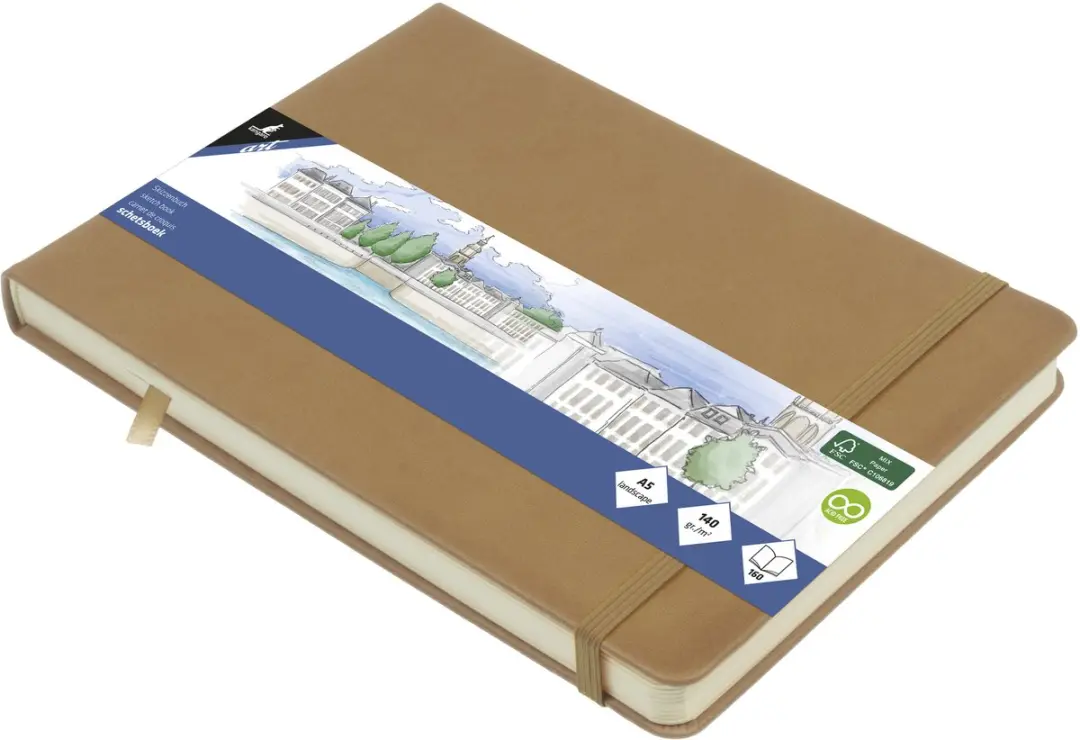 Kangaro K-861236 Schetsboek A5 Landscape Taupe