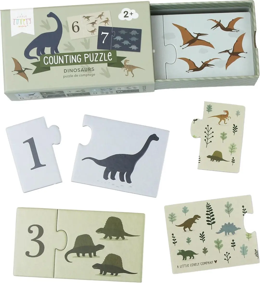 A Little Lovely Company Telpuzzel Dinosaurussen