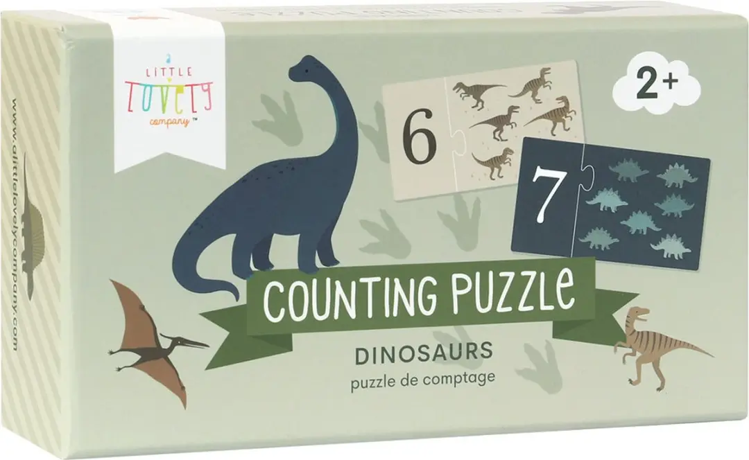 A Little Lovely Company Telpuzzel Dinosaurussen - 20 Stuks Multicolor