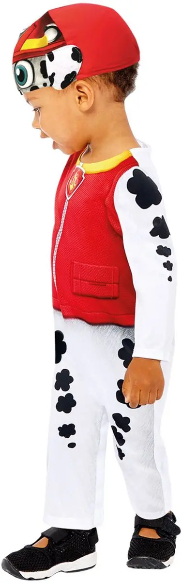 PAW Patrol Marshall Verkleedkleding Baby 86/92cm - Rood/Wit