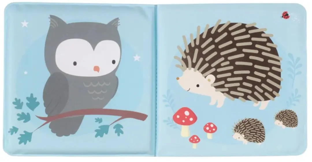 A Little Lovely Company Badboek Bosvrienden Veelkleurig