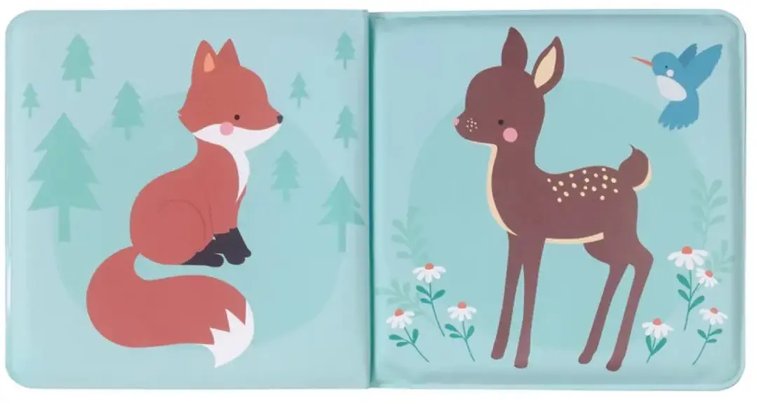 A Little Lovely Company Badboek Bosvrienden Veelkleurig
