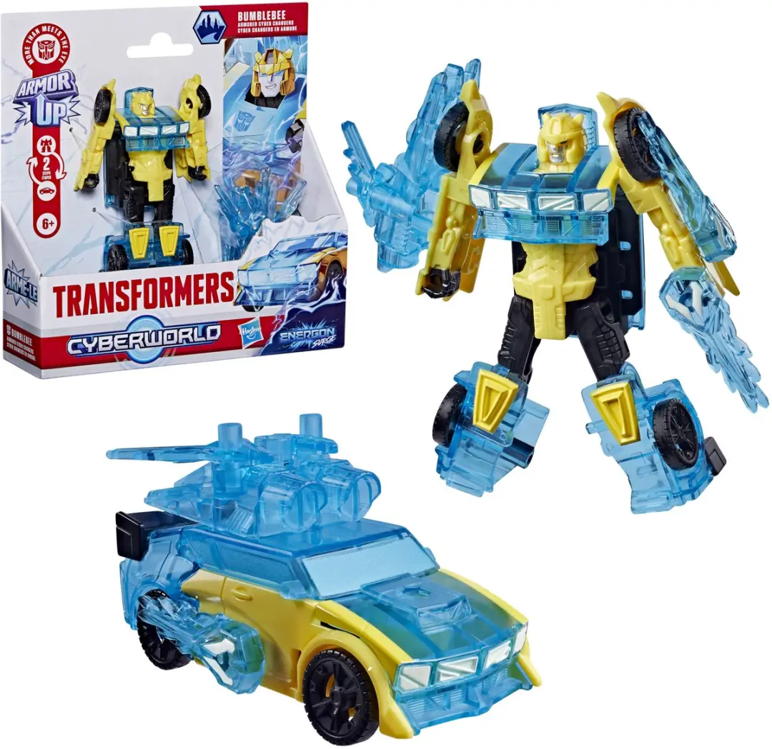 Transformers Cyberworld Energon Surge Bumblebee Armored Cyber Changers G3260