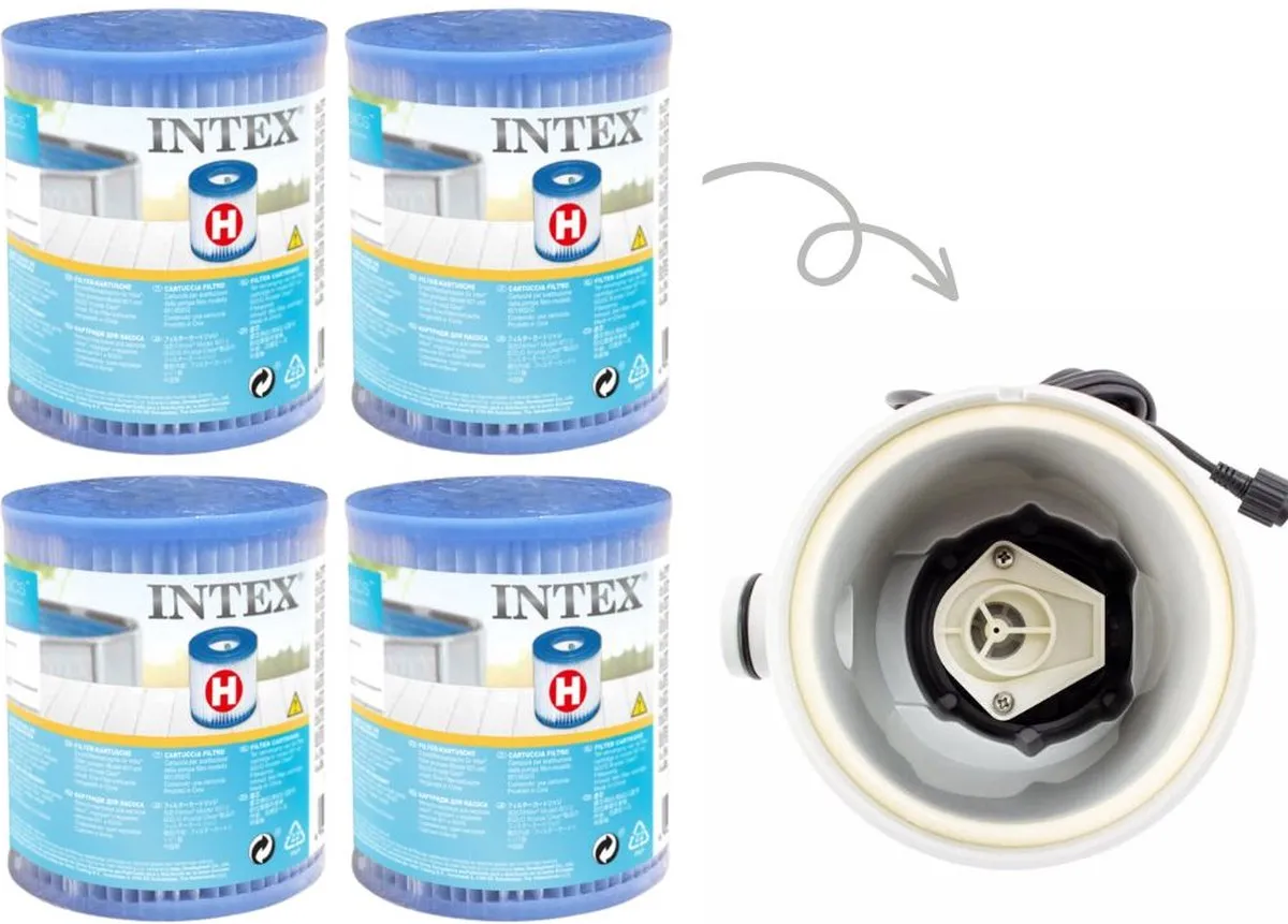 Intex GKD Voordeelverpakking H Filters 4 Stuks - 1250L