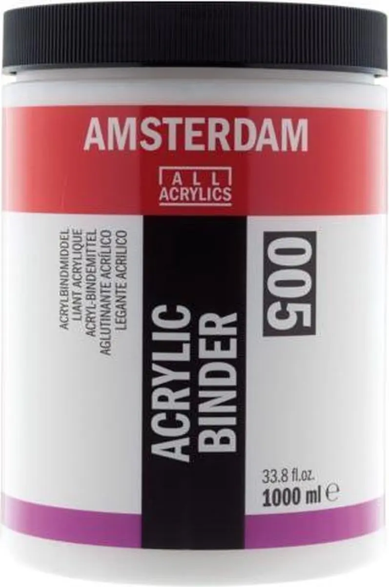 Amsterdam Acrylbindmiddel 1000ml - Kleurloos