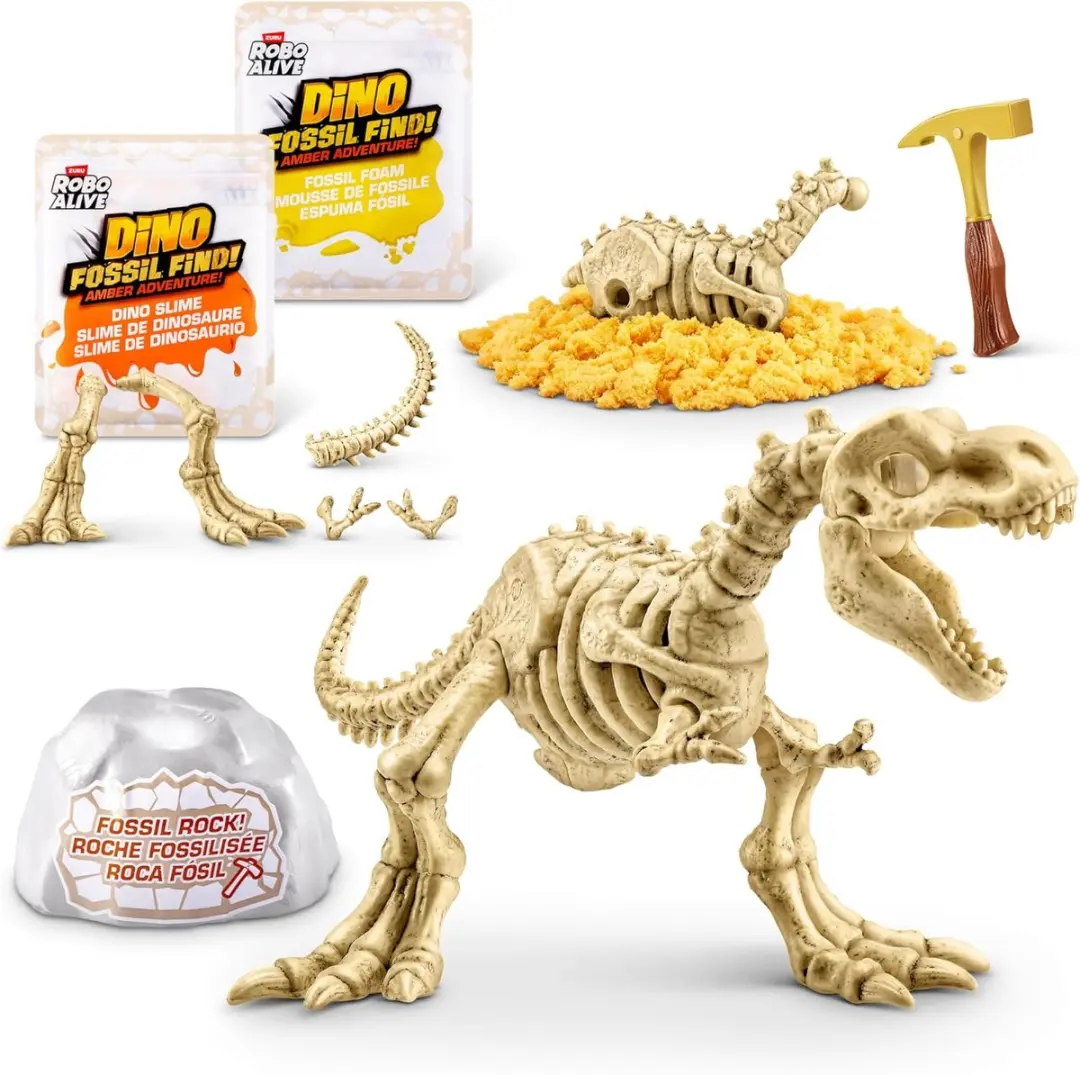 ZURU Robo Alive Fossil Find Amber Dino Ei - Interactieve Dinosaurus - 01873672