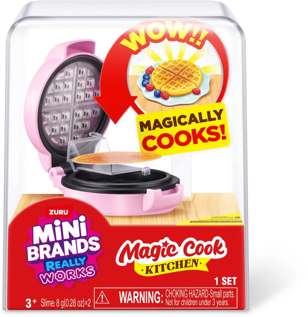 ZURU Mini Brands Magic Cook Kitchen Capsule Series 1 Wafelijzer - 77789G-US - Meerkleurig