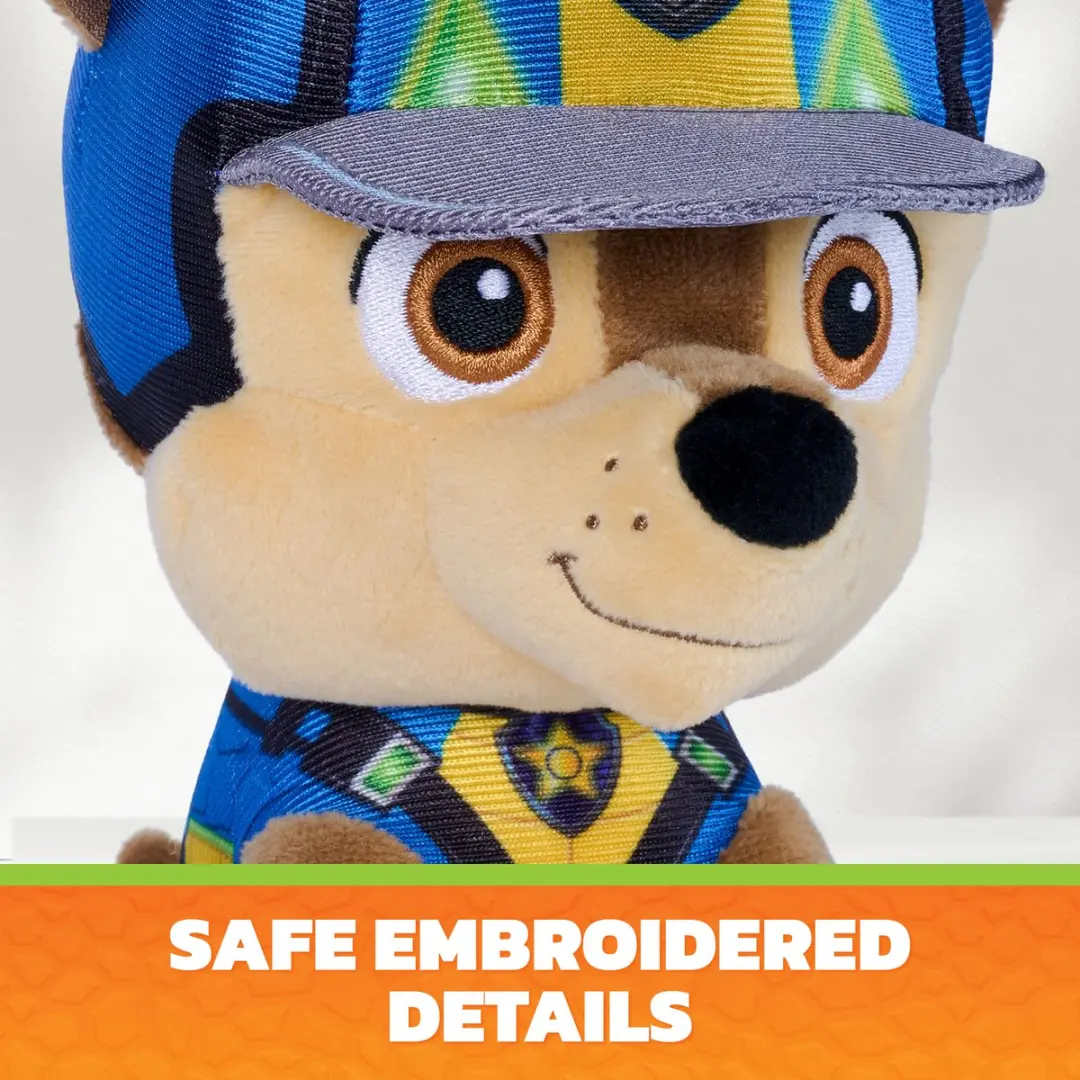 PAW Patrol Chase Dino Movie Knuffel 15,2cm - Meerkleurig
