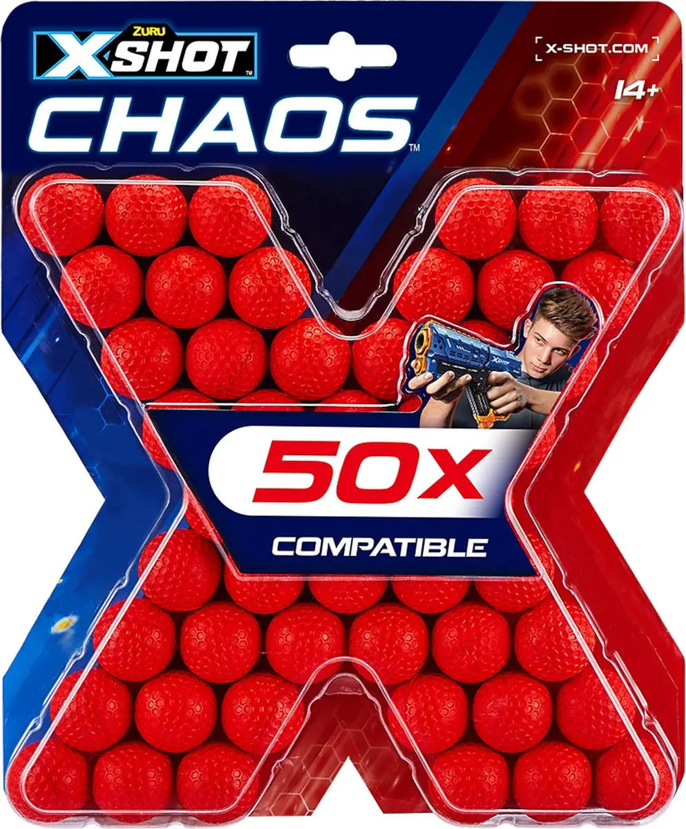 ZURU X-Shot Chaos Refill - 50 Balletjes