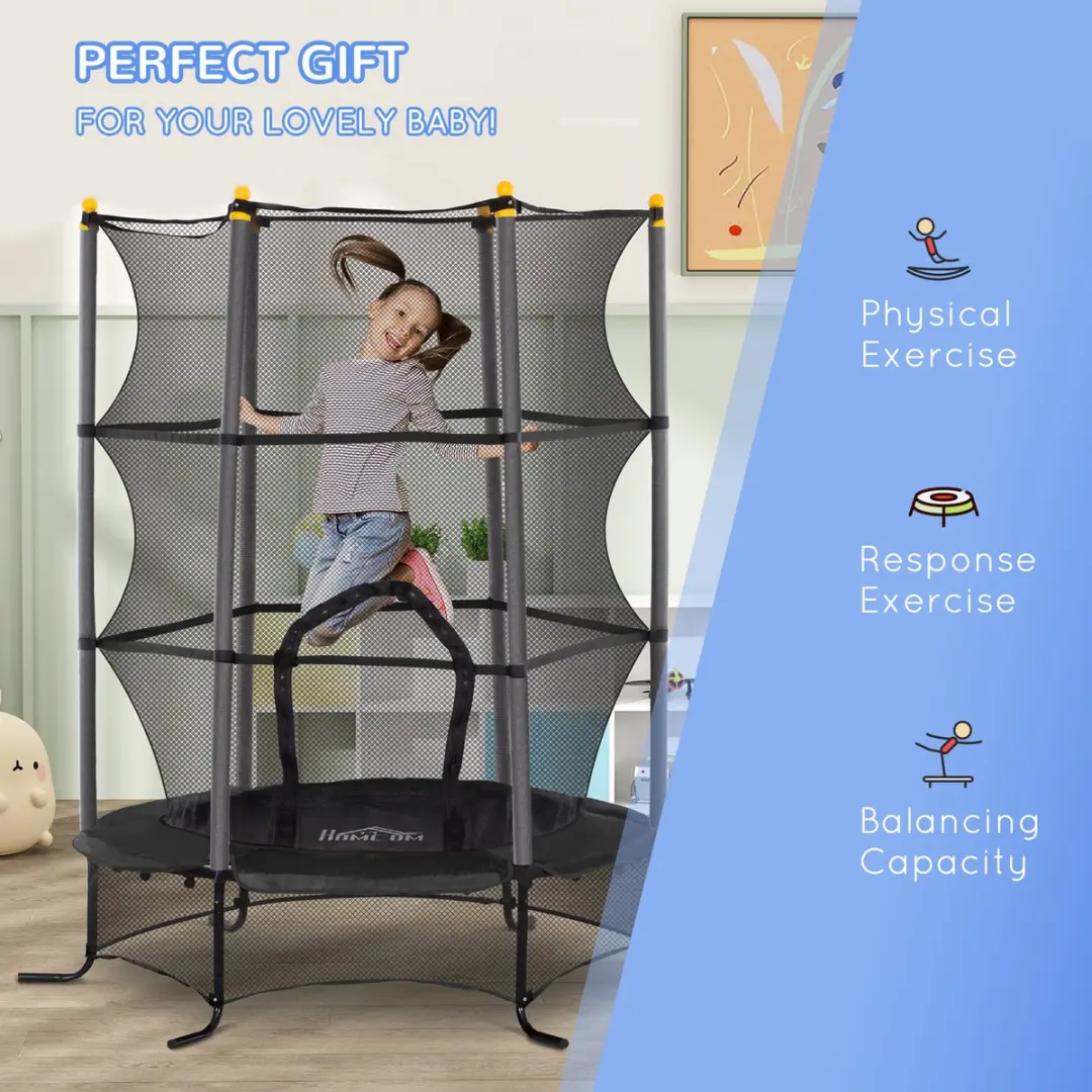 Homcom Kindentrampoline 163cm - Zwart