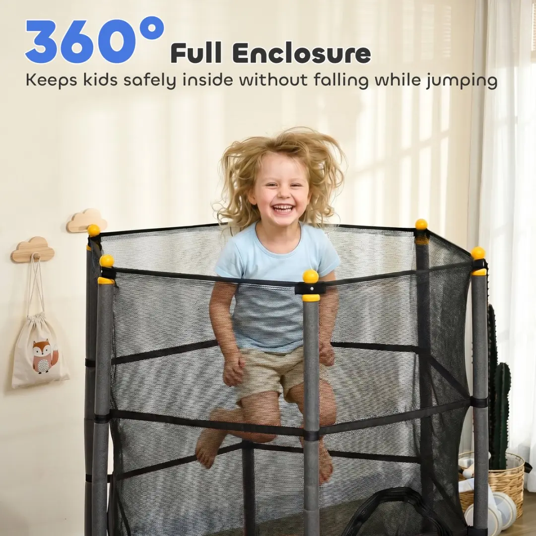 Homcom Kindentrampoline 163cm - Zwart