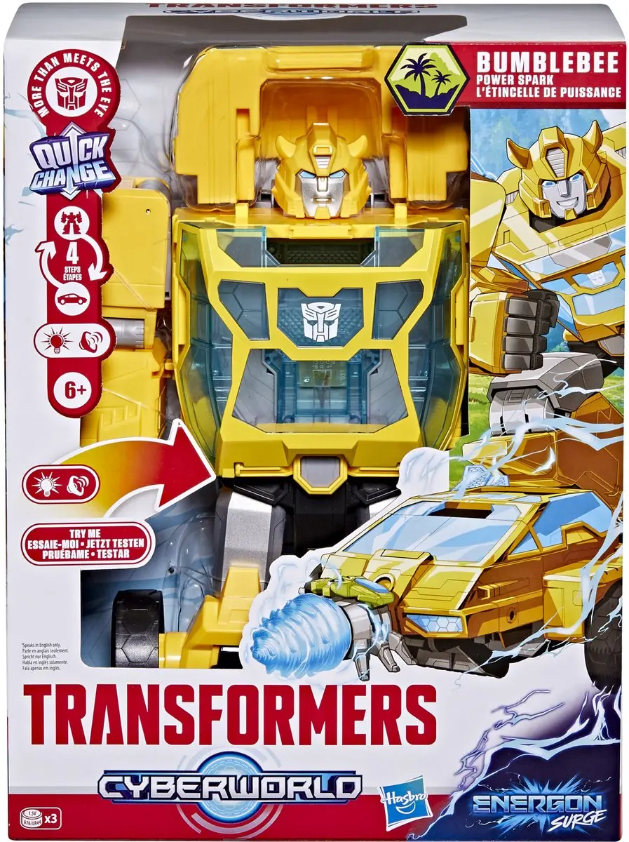 Transformers CYBERWORLD Energon Surge Bumblebee Actiefiguur 28cm - G2451