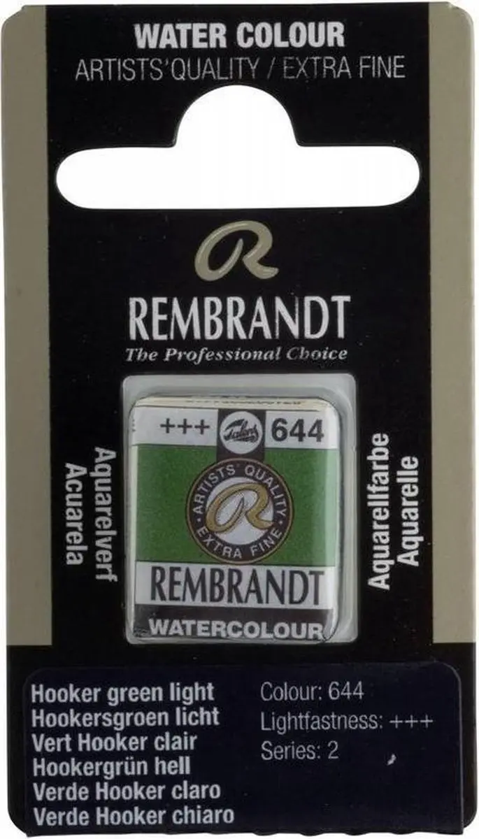 Rembrandt Waterverf Napje Hooker Green Light 10g