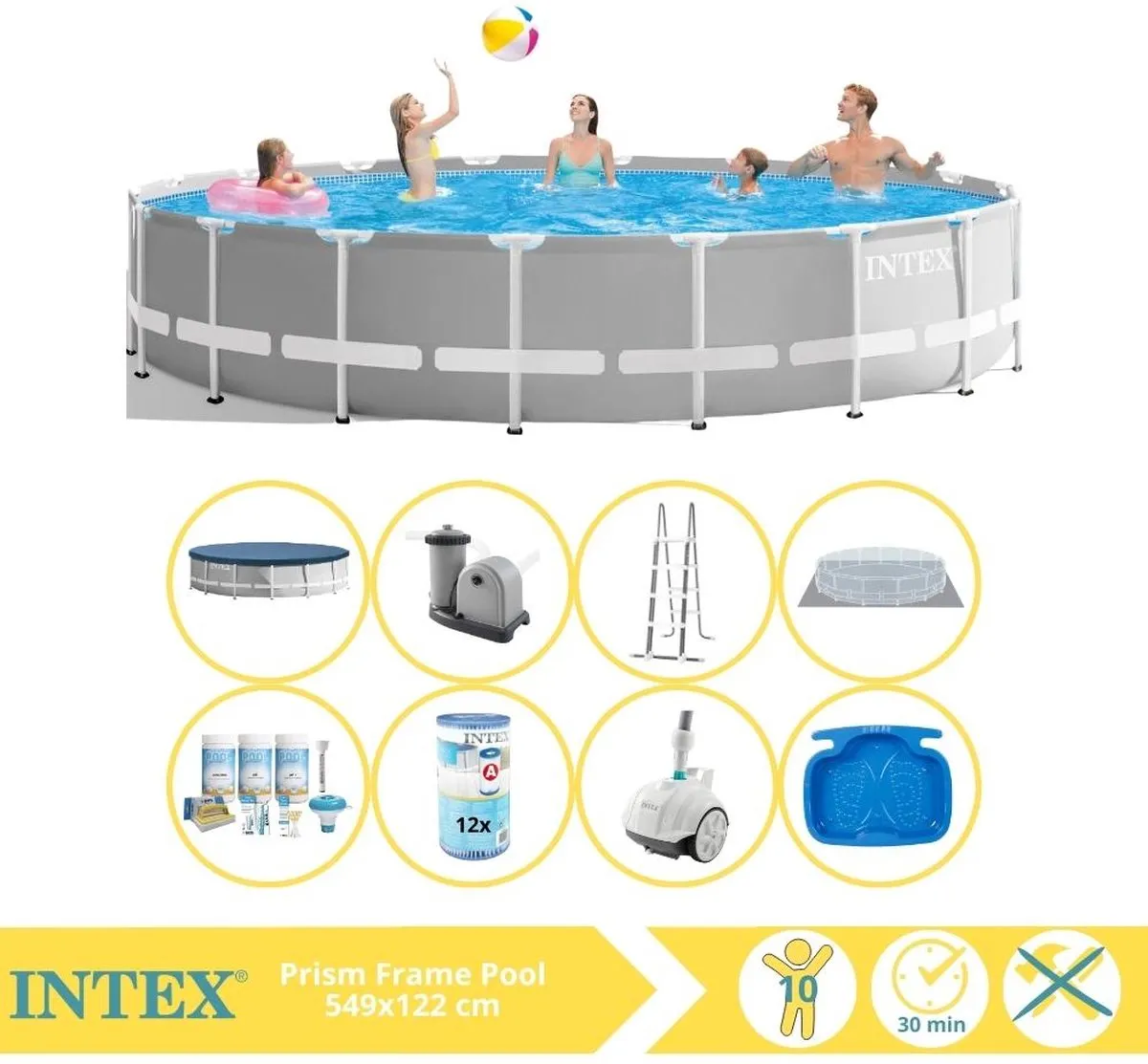 Intex Prism Frame Zwembad 549x122cm