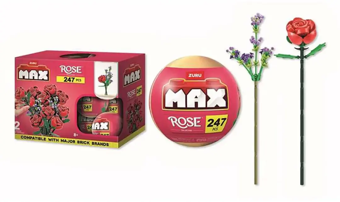 ZURU MAX Premium Rose Bouwstenen - Meerkleurig