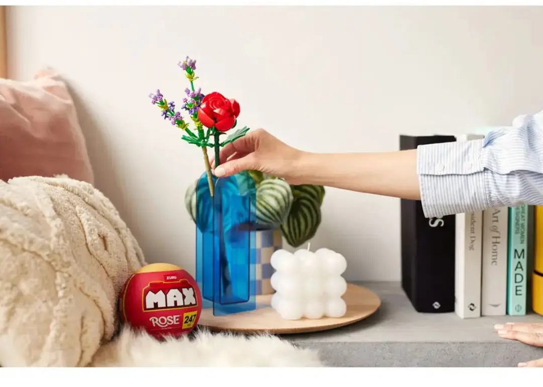 ZURU MAX Premium Rose Bouwstenen - Meerkleurig
