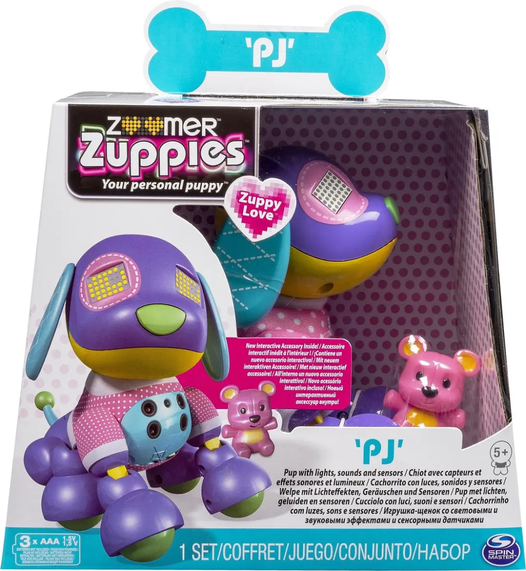 Spin Master Zoomer Zuppies Love PJ - Interactief - 3x C-cellen