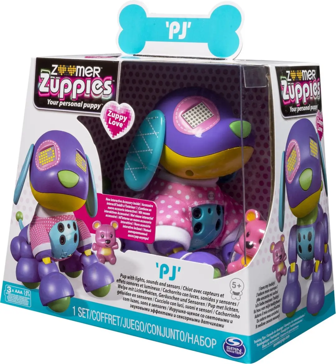 Spin Master Zoomer Zuppies Love PJ - Interactief - 3x C-cellen