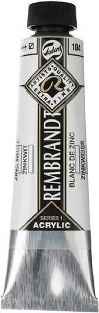 Rembrandt Acryl Verf Zinc White 40ml