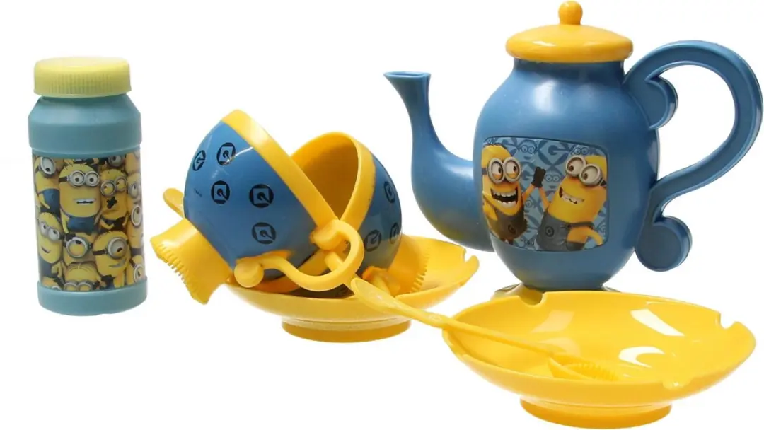 Minions Bellenblaas Theeset MIN8-3141 - Geel/Blauw