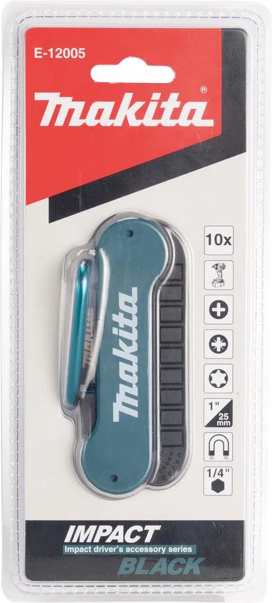 Makita E-12005 Slagschroefbitset - 10-delig