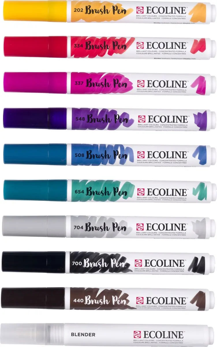 Ecoline Brush Pen Set 10 Stuks - Galaxy Kleuren