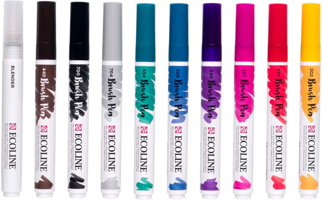Ecoline Brush Pen Set 10 Stuks - Galaxy Kleuren