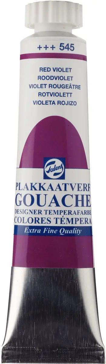Talens Plakkaatverf Gouache Extra Fine 545 Roodviolet 20ml