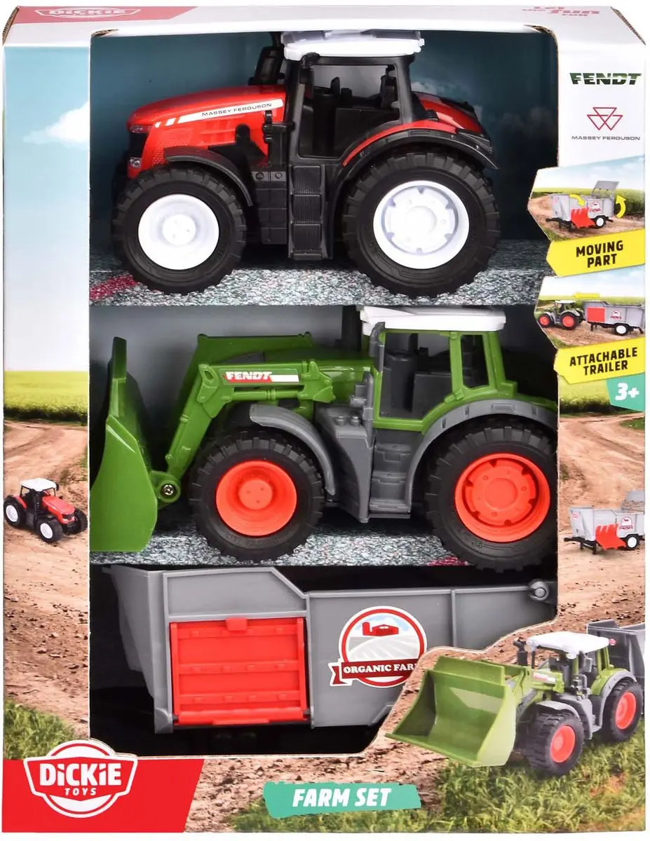 Dickie Simba Farm Set Tractors 203732006 - Multicolor