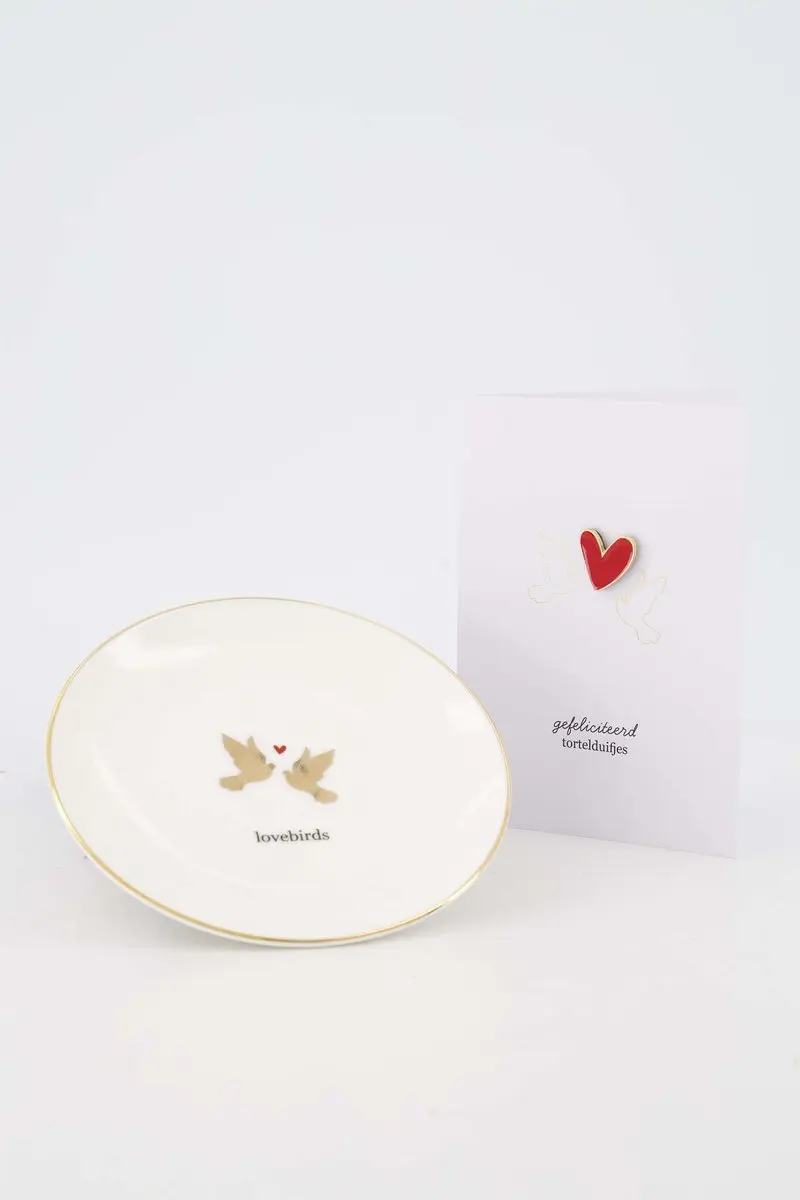 Zusss Lovebirds Gebaksbordje Set