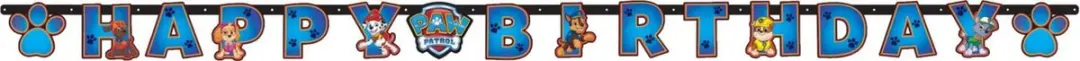 PAW Patrol Letter Slinger 180x13,7cm - Blauw
