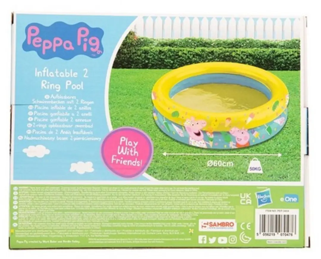 Peppa Pig Opblaasbaar Zwembad - Ø60cm - Multicolor