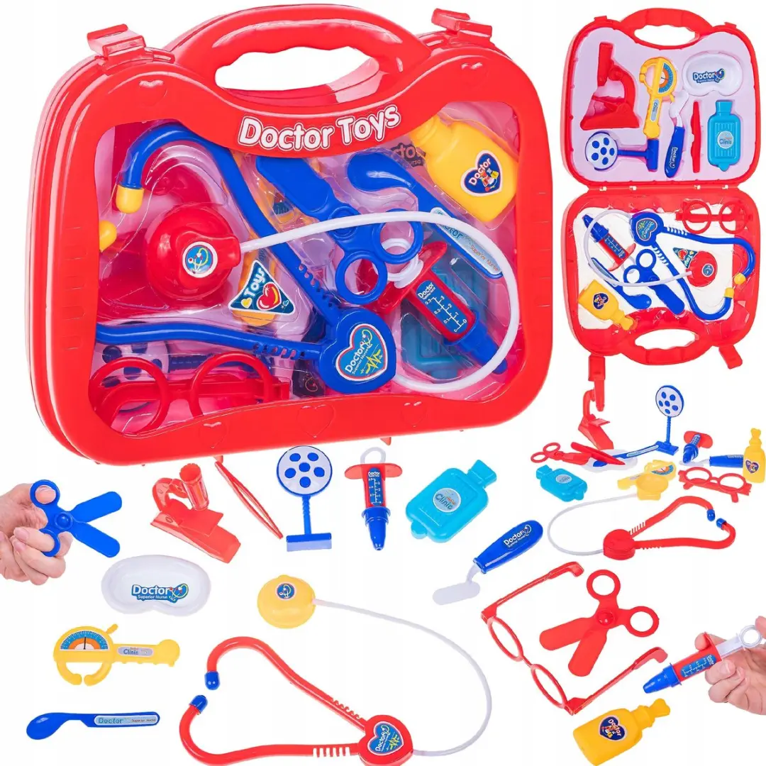 BK Kleine Dokter Kit 8038 - Speelset - Blauw/Rood/Geel