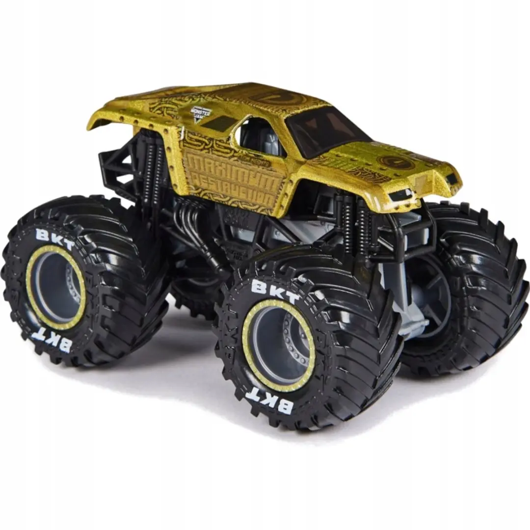 Spin Master Monster Jam Maximale Vernietiging 1:64 Speelgoedauto - Goud/Zwart